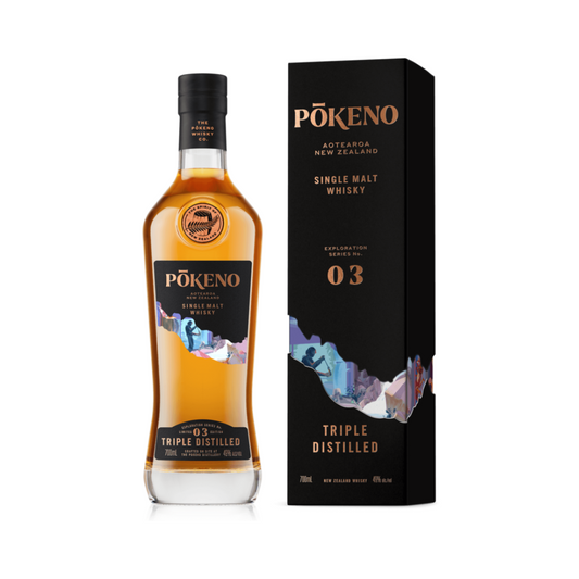 Pōkeno: Exploration Series 'Triple Distilled' New Zealand Single Malt Whisky