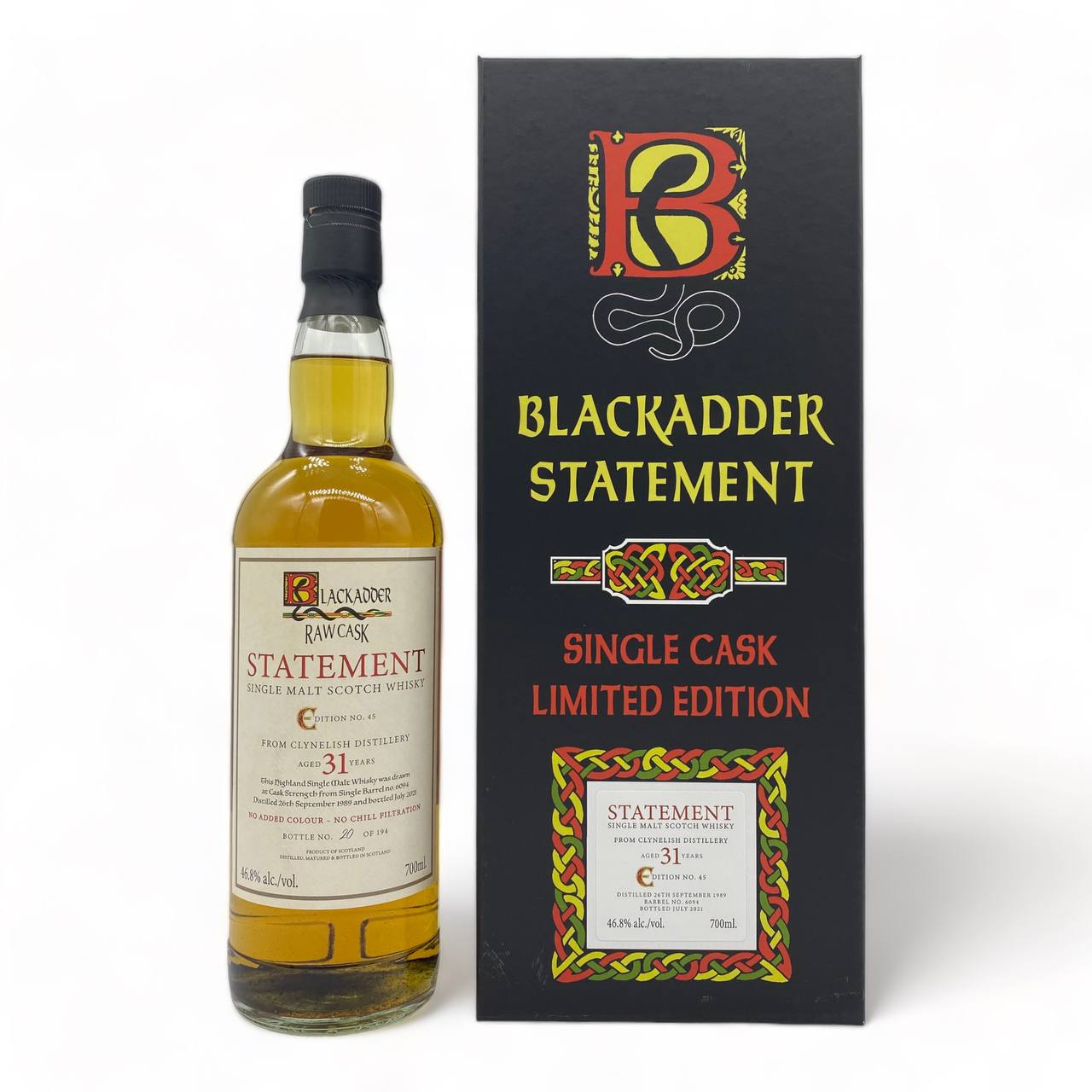 BLACKADDER Statement No 45 Clynelish 1989 31YO