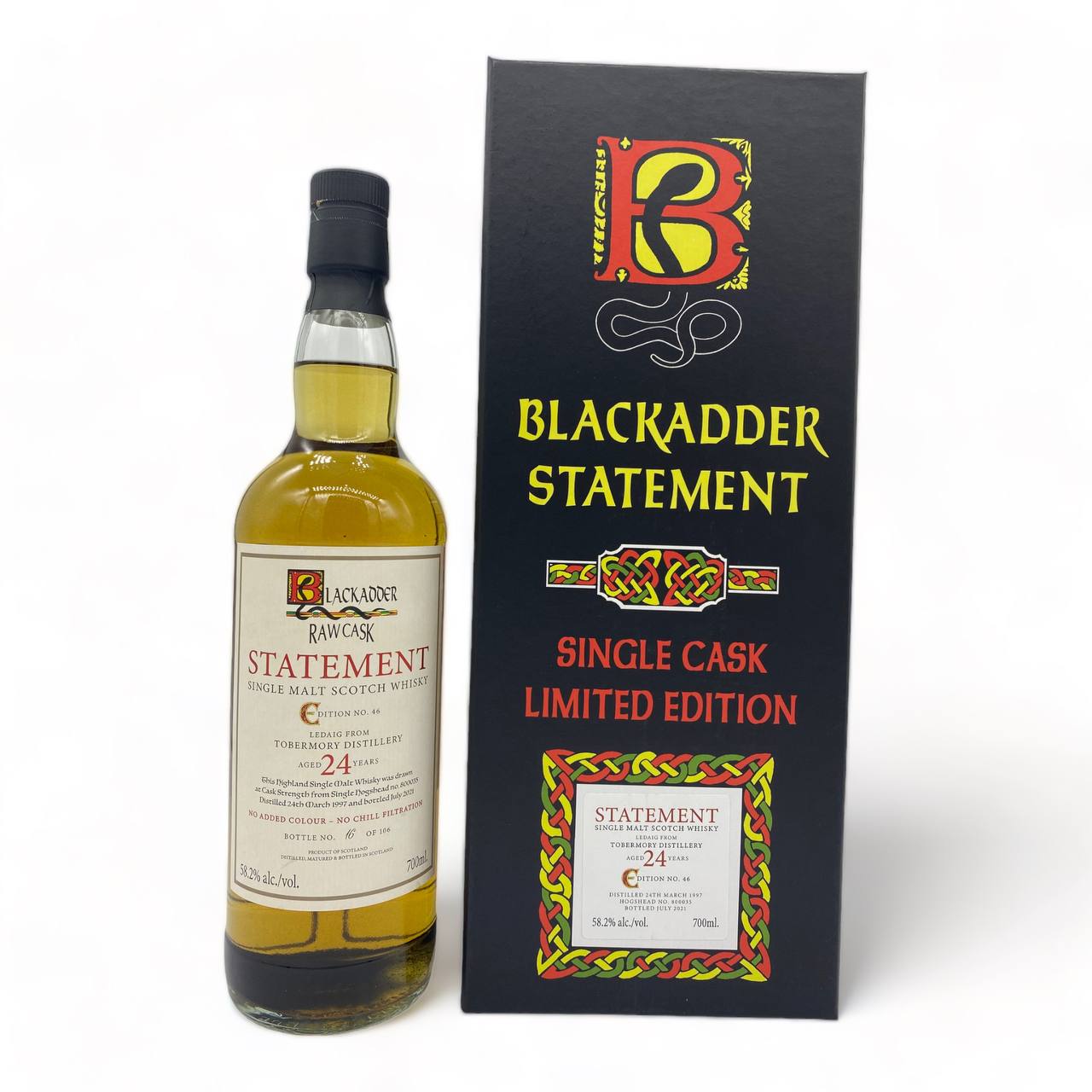 BLACKADDER Statement No 46 Ledaig 1997 24YO