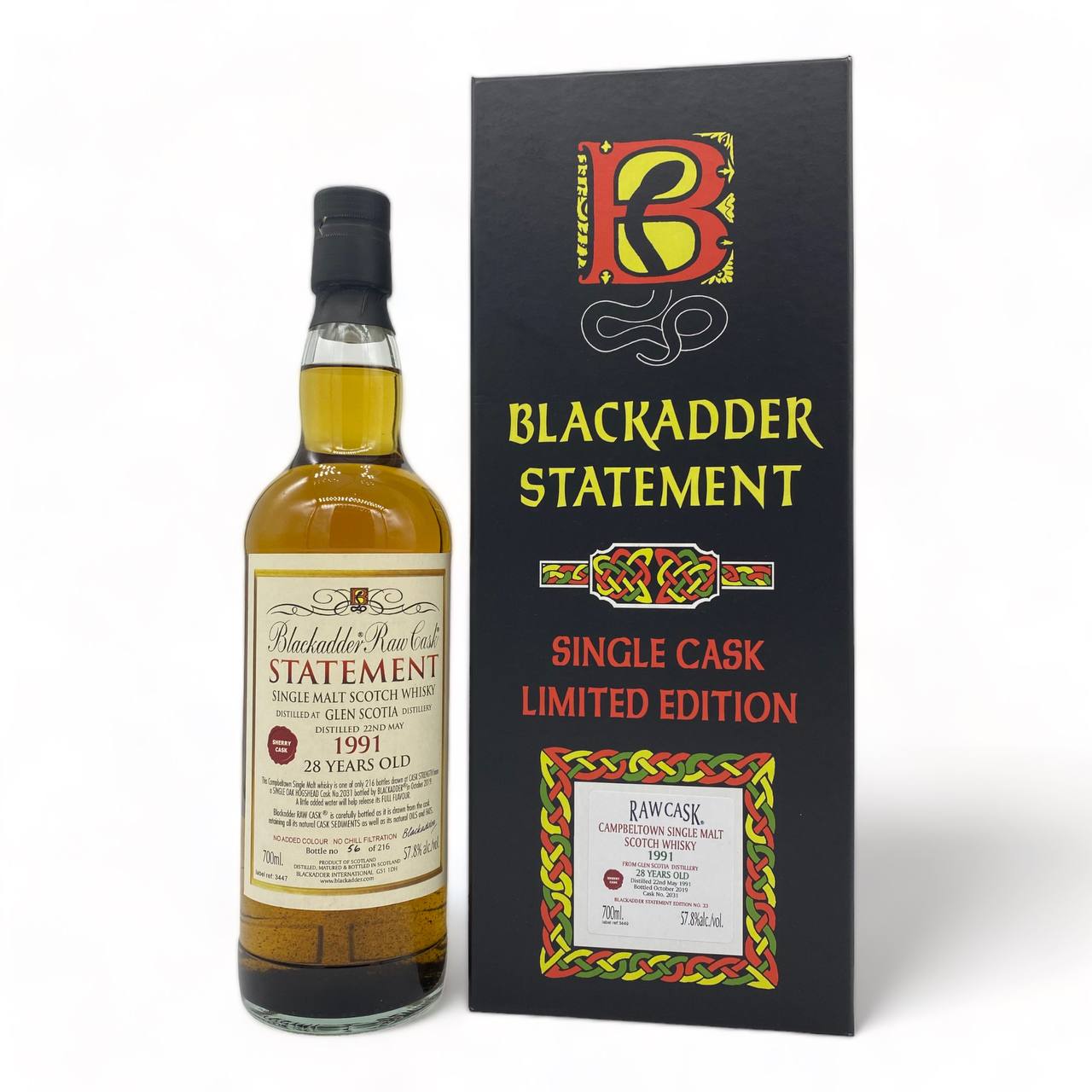 BLACKADDER Statement No 33 Glen Scotia 1991 28YO