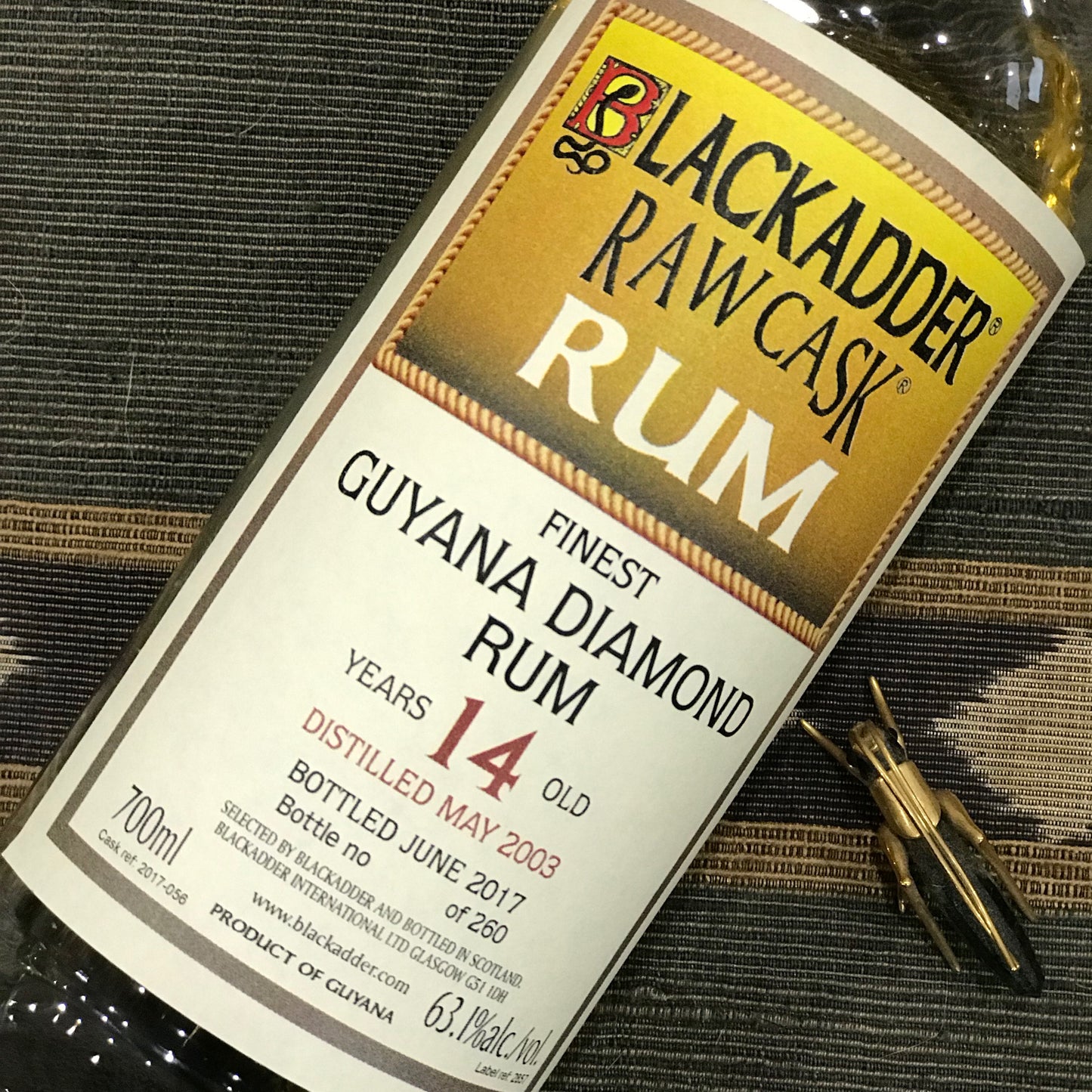 Blackadder Raw Cask Guyana Diamond Rum 14YO 2003